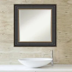 Thomas Bronze Framed Bathroom Vanity Wall Mirror Black - Amanti Art -Umbra Home Decor Shop GUEST 439bb37f 8df7 4e54 b1ac 9f5504614953