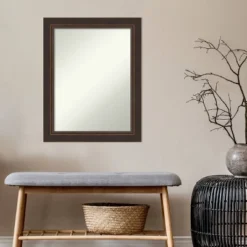 23" X 29" Non-Beveled Lara Bronze Wood Wall Mirror - Amanti Art 12 23" X 29" Non-Beveled Lara Bronze Wood Wall Mirror - Amanti Art -Umbra Home Decor Shop GUEST 44208d0d e42c 4785 b85f 3ce3031fb79a