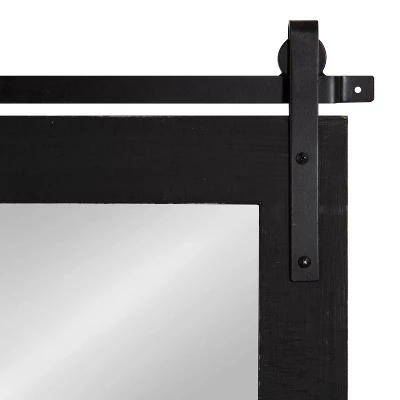 18" X 26" Cates Rectangle Wall Mirror Black - Kate & Laurel All Things Decor 2 18" X 26" Cates Rectangle Wall Mirror Black - Kate & Laurel All Things Decor - Image 2