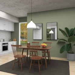 Wood Rectangle Shaped Wall Mirror With Thin Minimalistic Frame - Olivia & May -Umbra Home Decor Shop GUEST 4572336a b35a 4f4a afbd 76a3a3daaae8