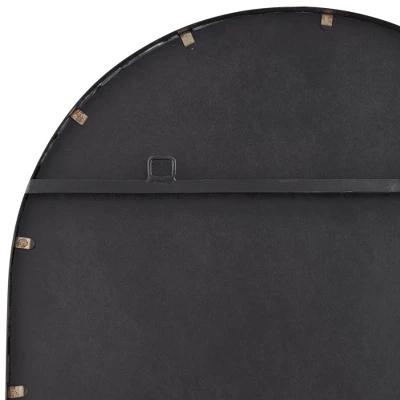 Uttermost Rapido Oval Vanity Decorative Wall Mirror Modern Matte Black Iron Frame 24" Wide For Bathroom Bedroom Living Room Home Office House Entryway 3 Uttermost Rapido Oval Vanity Decorative Wall Mirror Modern Matte Black Iron Frame 24" Wide For Bathroom Bedroom Living Room Home Office House Entryway - Image 3