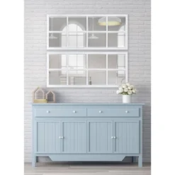 18" X 42" Hogan Windowpane Wall Mirror White - Kate & Laurel All Things Decor 9 18" X 42" Hogan Windowpane Wall Mirror White - Kate & Laurel All Things Decor -Umbra Home Decor Shop GUEST 46b664f3 3607 4d3b 9dce 41acb5892ada