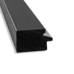 29" X 29" Non-Beveled Eva Narrow Bathroom Wall Mirror Black - Amanti Art