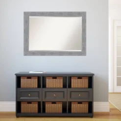 41" X 29" Bark Rustic Framed Wall Mirror Gray - Amanti Art -Umbra Home Decor Shop GUEST 49f5f253 7201 4153 ab58 63bab3c17a45