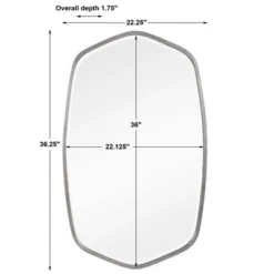 Uttermost Duronia Brushed Silver Wall Mirror – 22"x36" Modern Rectangular Accent -Umbra Home Decor Shop GUEST 4a75ba81 d40a 4c2c b0ce 0f841db48093