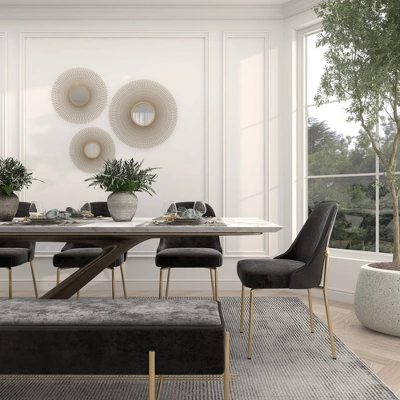 Metal Sunburst Round Wall Decor With Mirror Accent Set Of 3 Gold - Olivia & May 12 Metal Sunburst Round Wall Decor With Mirror Accent Set Of 3 Gold - Olivia & May - Image 12