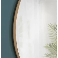28" Rollo Round Wall Mirror Gold - Kate & Laurel All Things Decor -Umbra Home Decor Shop GUEST 4acfbe80 4448 45f4 8493 c35e5cf85629