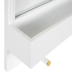 24" X 24" Adlynn Functional Wall Mirror White - Kate & Laurel All Things Decor -Umbra Home Decor Shop GUEST 4b293115 7e52 4313 a8ac 3e17d28b9e55