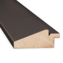 41" X 29" Non-Beveled Lara Wood Bathroom Wall Mirror Bronze - Amanti Art