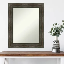 24" X 30" Non-Beveled Rail Rustic Char Wall Mirror - Amanti Art 13 24" X 30" Non-Beveled Rail Rustic Char Wall Mirror - Amanti Art -Umbra Home Decor Shop GUEST 4baafb02 c7a9 4122 b0ca cb9cfca279d9
