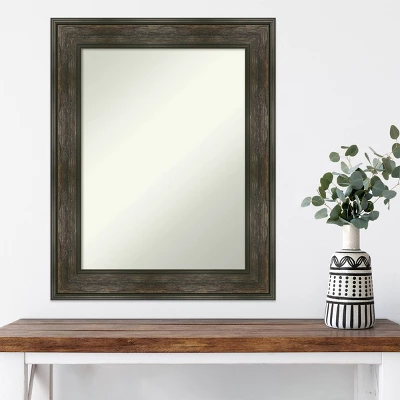 24" X 30" Non-Beveled Rail Rustic Char Wall Mirror - Amanti Art 7 24" X 30" Non-Beveled Rail Rustic Char Wall Mirror - Amanti Art - Image 7