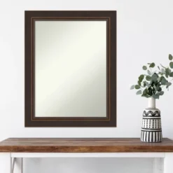 23" X 29" Non-Beveled Lara Bronze Wood Wall Mirror - Amanti Art 13 23" X 29" Non-Beveled Lara Bronze Wood Wall Mirror - Amanti Art -Umbra Home Decor Shop GUEST 4cf87bfb b63f 4b24 909e 29bb3c38dda4