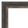 Amanti Art Bark Rustic Char Narrow Petite Bevel Bathroom Wall Mirror 27.5 X 21.5 In.