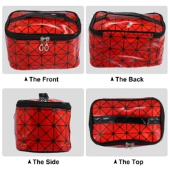 Unique Bargains Rhombus Pattern Red Makeup Bag With Mirror Cosmetic Travel Bag For Women 1 Pcs 13 Unique Bargains Rhombus Pattern Red Makeup Bag With Mirror Cosmetic Travel Bag For Women 1 Pcs -Umbra Home Decor Shop GUEST 4f59fec5 ab01 403f 8351 7f2b04234a9e