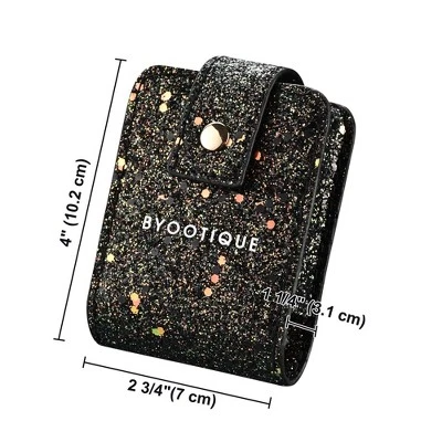 Byootique Portable Lipstick Case Lip Gloss Pouch With Mirror For Purse Mini Bag 4 Byootique Portable Lipstick Case Lip Gloss Pouch With Mirror For Purse Mini Bag - Image 4