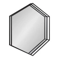 30" X 26" Felicia Hexagon Wall Mirror Black - Kate & Laurel All Things Decor -Umbra Home Decor Shop GUEST 4f8be353 4354 455a b1ae a2ac3bc8285d