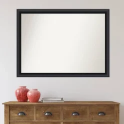 42" X 31" Non-Beveled Nero Black Wood Wall Mirror - Amanti Art: Modern Rectangular, Includes Mounting Hardware -Umbra Home Decor Shop GUEST 4fd34ad8 5141 46ab b88c 69ef13438932