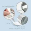 Wrapables 5mm X 5mm Self Adhesive Mosaic Glass Mirror Tile Stickers, 1960pcs For Arts And Crafts, Home Decoration, Silver