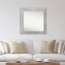 33" X 33" Non-Beveled Romano Silver Wood Wall Mirror - Amanti Art -Umbra Home Decor Shop GUEST 4ff9ac5c d55d 43af 8f4d 8a11c58a9cdb