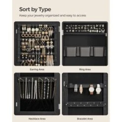 SONGMICS Jewelry Cabinet Storage Wall-Mounted Jewelry Organizer Armoire Full-Length Mirror -Umbra Home Decor Shop GUEST 4ffd7b03 c512 487a b715 780ee269f631