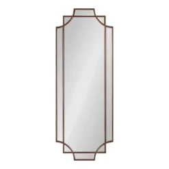 16" X 42" Minuette Decorative Framed Wall Mirror Bronze - Kate & Laurel All Things Decor