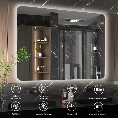 24" X 36" Rectangular Backlit Bathroom Mirror 7 24" X 36" Rectangular Backlit Bathroom Mirror - Image 7