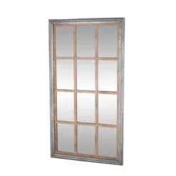 Glass Window Pane Inspired Wall Mirror Brown - Olivia & May -Umbra Home Decor Shop GUEST 50f70235 340f 46f3 9f92 147caf85c8f4