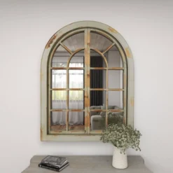 48" X 37" Farmhouse Classic Arched Window Design Decorative Wall Mirror - Olivia & May -Umbra Home Decor Shop GUEST 5119ff45 f083 44fb b849 acdb2d07e273