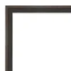 Amanti Art Hardwood Wedge Petite Bevel Wood Bathroom Wall Mirror
