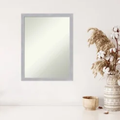 20" X 26" Non-Beveled Grace Brushed Nickel Narrow Wall Mirror - Amanti Art -Umbra Home Decor Shop GUEST 522869ac 13cd 4fed 94ed fb978910f3a3