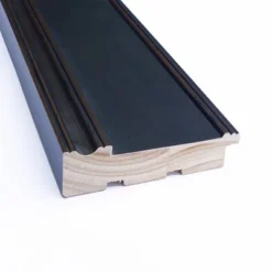 36" X 30" Non-Beveled Mezzanine Wood Bathroom Wall Mirror Espresso Brown - Amanti Art