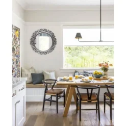 22" Round Wall Mirror Antique Silver - Infinity Instruments -Umbra Home Decor Shop GUEST 52a825cb 5ee8 4702 a293 71b47dd8159b