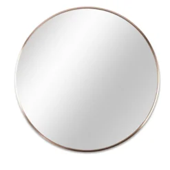Serio Circle Brushed Aluminum Frame Large Circle Gold Round Wall Mirror -The Pop Home -Umbra Home Decor Shop GUEST 530b1b98 1960 4501 be17 89a4d0ae96a9
