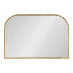 36" X 24" Caskill Framed Arch Wall Mirror Gold - Kate & Laurel All Things Decor