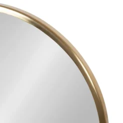 18" X 22" Maxfield Round Tabletop Mirror White/Gold - Kate & Laurel All Things Decor -Umbra Home Decor Shop GUEST 53d1d162 e9e9 4b56 937e d1de6c2f1389