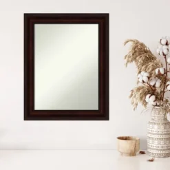 23" X 29" Non-Beveled Coffee Bean Brown Wall Mirror - Amanti Art -Umbra Home Decor Shop GUEST 545a6542 3ff1 40e6 883b 67e745bde285