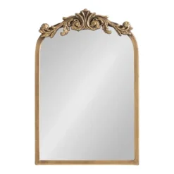 12" X 18" Arendahl Tabletop Arch Decorative Wall Mirror Gold - Kate & Laurel All Things Decor