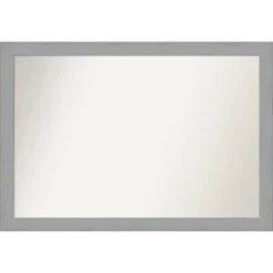 Amanti Art Brushed Nickel Non-Beveled Bathroom Wall Mirror -Umbra Home Decor Shop GUEST 55160b08 cfa3 4242 aae8 e2b57210c433