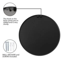 Eranthe Wall Mounted Round Mirror With Brushed Metal Frame For Bathroom, Vanity, Living Room, Bedroom, Entryway Wall Decor - The Pop Home -Umbra Home Decor Shop GUEST 56011400 5a58 4ecb 9528 4ba1c49a6e88