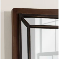 24" X 36" Audubon Rectangle Wall Mirror Rustic Brown - Kate & Laurel All Things Decor -Umbra Home Decor Shop GUEST 56d821c5 9dc0 4909 8804 29ff671b9476