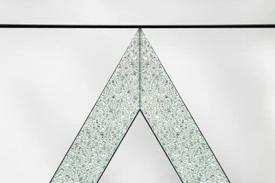 Buck 31.5" W 2 Mirror Trim And Diamond Shape Design Multi-functional Retro Entryway Storage Cabinet With 1 Adjustable Inner Shelf-Maison Boucle 5 Buck 31.5" W 2 Mirror Trim And Diamond Shape Design Multi-functional Retro Entryway Storage Cabinet With 1 Adjustable Inner Shelf-Maison Boucle - Image 5