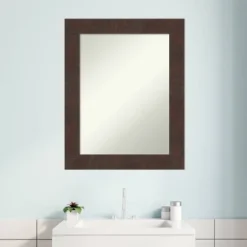 23" X 29" Non-Beveled Wildwood Brown Bathroom Wall Mirror - Amanti Art 15 23" X 29" Non-Beveled Wildwood Brown Bathroom Wall Mirror - Amanti Art -Umbra Home Decor Shop GUEST 57917497 583d 4d7a ab2a 13734c9fd942