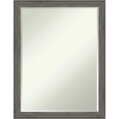 Amanti Art Regis Barnwood Narrow Petite Bevel Wood Bathroom Wall Mirror 9 Amanti Art Regis Barnwood Narrow Petite Bevel Wood Bathroom Wall Mirror - Image 9
