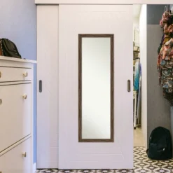 17" X 51" Regis Narrow Framed Full Length On The Door Mirror Light Brown - Amanti Art 11 17" X 51" Regis Narrow Framed Full Length On The Door Mirror Light Brown - Amanti Art -Umbra Home Decor Shop GUEST 581fbfde 21e7 4357 8952 63ffc574f3bb