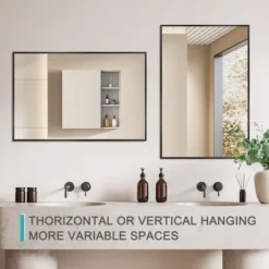 Aruni Wall Mount Mirror,Aluminum Alloy Frame Mirror-The Pop Home -Umbra Home Decor Shop GUEST 582cf2d2 1e9e 4eae 88a3 b3291dd235a7