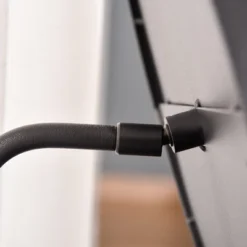 HOMCOM Modern Glasstop Vanity Table With Mirror, Makeup Dressing Table With Rotating Round Mirror, Shelves For Perfumes, Cosmetics, Lotions, Black -Umbra Home Decor Shop GUEST 586fac35 1411 4467 a438 87c62b1ac0dc