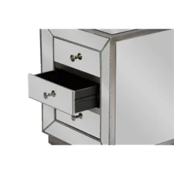 Currin Contemporary Mirror 3 Drawer Nightstand Silver - Baxton Studio 7 Currin Contemporary Mirror 3 Drawer Nightstand Silver - Baxton Studio -Umbra Home Decor Shop GUEST 58970d64 e637 4e8b bd7d eaaca69b8ce4