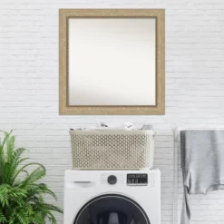 31" X 31" Non-Beveled Astor Champagne Wall Mirror - Amanti Art -Umbra Home Decor Shop GUEST 58970f66 e12d 43e3 b8b9 81c790909198