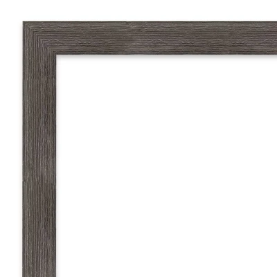 30" X 24" Pinstripe Lead Framed Bathroom Vanity Wall Mirror Gray - Amanti Art 2 30" X 24" Pinstripe Lead Framed Bathroom Vanity Wall Mirror Gray - Amanti Art - Image 2