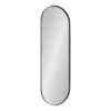 16" X 48" Rollo Capsule Framed Decorative Wall Mirror Black - Kate & Laurel All Things Decor